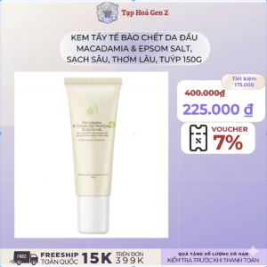 Tẩy Tế Bào Chết Da Đầu Mắc Ca & Muối Epsom 150g MACALAND Làm Sạch Giúp Tóc Chắc Khỏe Suốt Ngày Dài