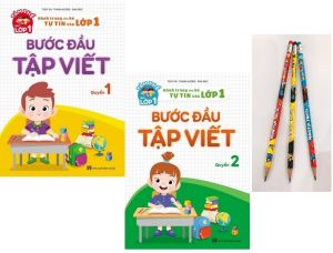 Sách - Bước đầu tập viết - hành trình cho bé tự tin vào lớp 1 + bán kèm 3 bút chì