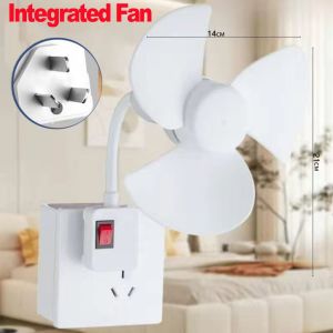 Summer Essential Fan Universal Three-Plug Integrated Small Cyclone Portable Wall-Mounted Silent Cool