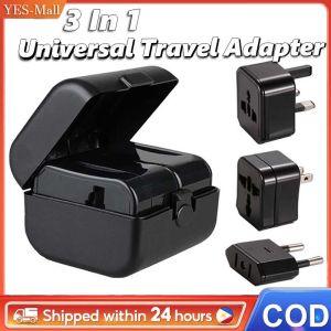 3 in 1 Universal Travel Adapter AC Travel Power Plug Conversion Adaptor Adapter Converter Socket Multinational universal multifunctional plug travel conversion plug three-in-one travel socket Global Travel Conversion 3 Sockets Converter