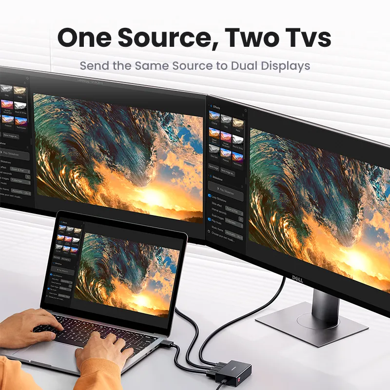 UGREEN HDMI Splitter in Out 4K 60Hz HDMI Splitter with