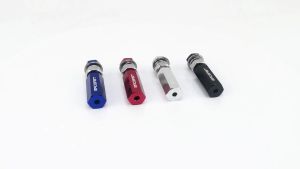 1 PCS 1/4 h Flag Pole Holder Quick Release Flags Pole Holder Universal 1/4" Aluminum Pole Mounts Parts For ATV UTV Motorcycle Dirt Bike All Year Accessories (Black)