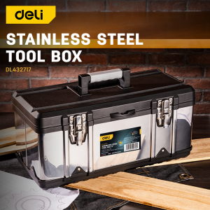 DELI Stainless Steel Tool Box (17" / Stainless Steel) DL432717