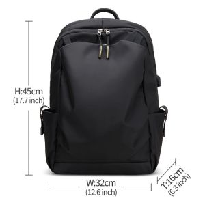 Heroic Knight Luxury Mens Backpack Business 15.6 Inch Laptop Backpack Casual Fashion Travel Backpack Waterproof College Backpack