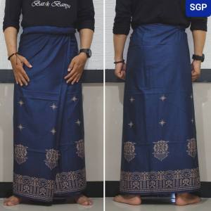 Sarung Batik Banyu|Sarung Goyor Batik Banyu|Sarung Goyor Navy