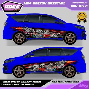 INV 05 - STIKER DECAL MOBIL INNOVA PAJERO TERIOS CALYA SIGRA MOBILIO PANTHER GRATIS CUSTOM NAMA