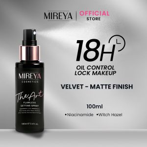 SPRAY MENYEBAR - Mireya The Art Flawless Setting Spray - 100 ml / Setting Spray / Face Mist Primer - Matte - Lock Make Up / Mengunci Make Up