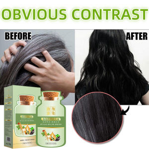 Ready stock original hair dye colour herb plant bubble shampoo black covering gray hair original Pewarna rambut10pack/300ml植物染發劑泡沫