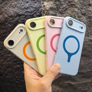 Original Liquid Silicone for Magsafe Magnetic Fashion Phone Case for iPhone Air Shockproof All-Inclusive Cover for Apple 17air