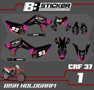 STICKER PREMIUM Setiker Decal CRF 150 L minimalis Fullbody-Dekal CRF 150 L Motor Trail Crf 37
