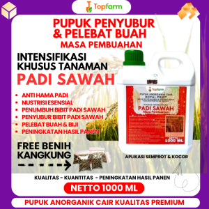 Pupuk Topfarm / Pupuk Khusus Padi / Pupuk Super Khusus Tanaman Padi / Pupuk Cair Khusus Padi / Pupuk Topfarm Cair Khusus Padi / Pupuk Organik Cair Khusus Padi / Pupuk Paket Khusus Padi