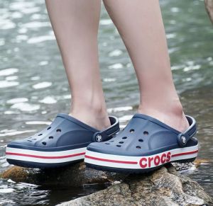 Crocs BayaBand Clog - Buy 1 Pair Free 2 Jibbitz, 50฿ - Size M4 to M11, Combination of Flats and Loafers for Women and Boys, Cute and Practical Design - รองเท้าหัวโต