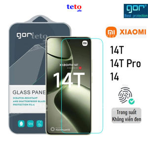 Kính Cường Lực Gor Xiaomi 14T/ 14T Pro/ 15T/ 15T Pro Xiaomi 13T/ 13T Pro/ Xiaomi 12T/ 12T Pro/ Xiaomi 11T/ 11T Pro/ Xiaomi 15/ 14/ 13/ Trong Suốt Không Viền Đen 9H/ Vát 2.5D