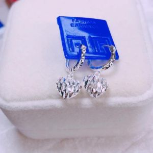 Bông Tai Trái Tim JQN Khuyên Tròn Bạc Ta Cực Đẹp