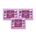 3 PCS Bendurya Mangosteen Soap infused with Virgin Coconut Oil (100g). 