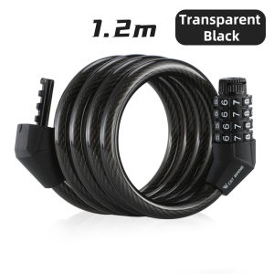 WEST BIKING 4-Digit Password Bike Lock Anti Theft Security Lock 120cm E-Bike Motorcycle Bike Cable Lock Bicycle Accessories