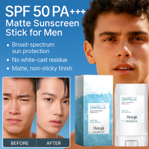 🔆Mens Mattifying Face Sunscreen Stick 20g Anti Shine Oil Control SPF 50 Pa+++ Matte Sunscreen Stick For Men