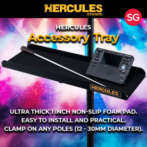 Hercules Music Generic Stand/Mic/Pole Stand Sturdy Clamp On ACCESSORY TRAY HA103 (NEW RELEASE)