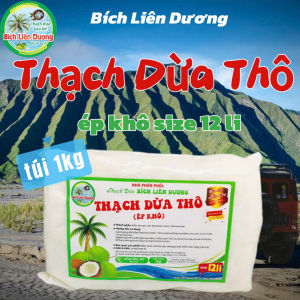 COMBO 15KG THẠCH DỪA THÔ ÉP KHÔ SIZE 12LI TẶNG KÈM HƯƠNG_LOẠI TÚI 1KG