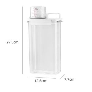 Fortune home Food Storage Container Airtight Can Storage Box Rice Oatmeal Cereal Grain Plastic Transparent Flour Storage Tank Grains Separate Snacks