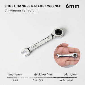 MOTOX 6-19MM Short Handle Quick Ratchet Wrench Multi functional Bidirectional Mini Wrench Dual purpose Wrench