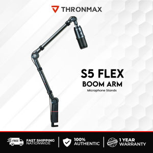 Thronmax S5 Microphone Boom Arm Adjustable Professional Microphone Stand For Game streaming and Broadcasting/Sturdy Mic Stand