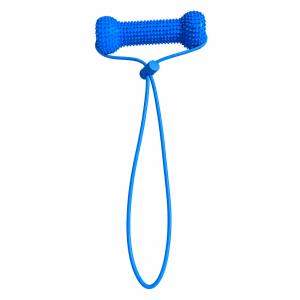 【COD&Fast Delivery】 Blue Dual-Action Canine Dental Prop PVC Quick Brushing Dog Dental Chews Toy Creativity interactive Snack Dispensing Ball Dog Toothbrushing Toy For Easier Teeth Brushing