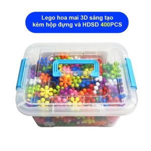 Đồ chơi xếp hình hoa mai 3D mô hình lắp ráp hoa tuyết cho bé