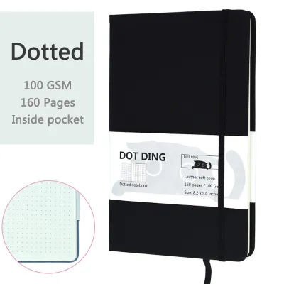 Dotted Notebook A5 Journal Bujo 80 sheets paper Hard cover 100 GSM DIY Planner School supplies Stationery
