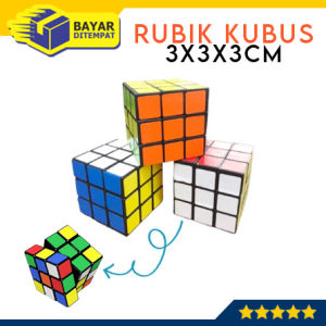 Rubik Kubus Rubrik Mainan Edukasi 3x3x3cm Cube Cubes