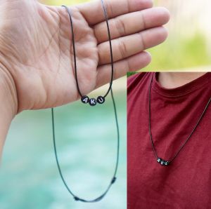 Kalung Custom Nama Huruf Bulat Pipih: Beli 10 Kalung Nama Gratis 1 Kalung Nama Juga