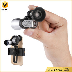 Mini Pocket Zoom Monocular Outdoor Portable Telescope for Hunting Camping Mountaineering Hike Birdwatching 8x20 HD Goggles Portable Mini Angle Binoculars Waterproof High Power HD Pocket Monocular Outdoor Telescope for Hunting
