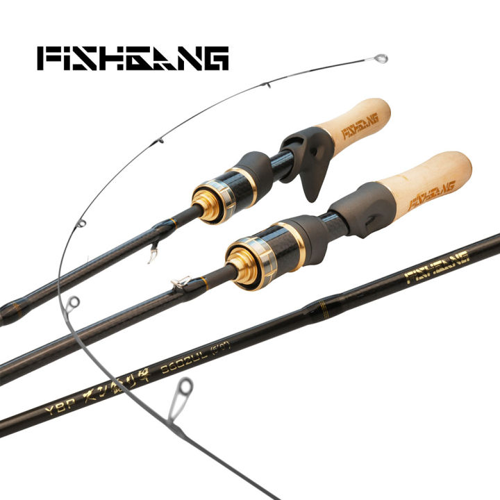TRAINFIS】1.68M/1.8M Light Fast Action Solid High Carbon Rod X-Cross Spinning  Rod Baitcasting Rod