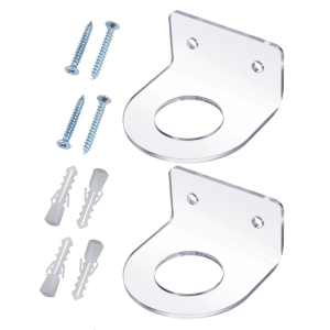 Pack Of 2 Wall Mounted Tennis Rack Organizers Space Saving Acrylic Storage Shelf For Sports Gears Home Gyms Garage