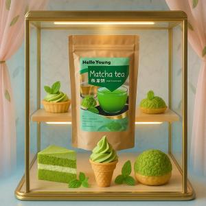 Poudre de thé vert Matcha <BOS> boisson aux épices asiatiques Cook Bake 80g instant