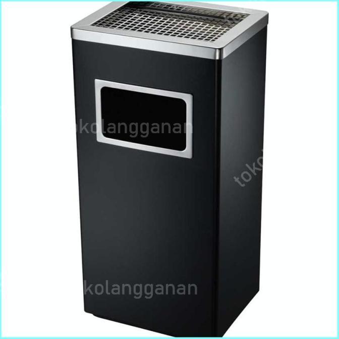 Krisbow Tempat Sampah Stainless Dengan Asbak Hg415bgv5 Lazada Indonesia 6857