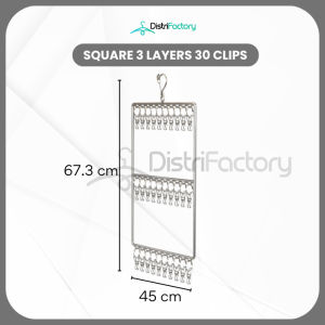 Stainless Steel Multi-head Clothes Hanger Multi-clip Sock Drying Rack Multi-functional Underwear Drying Underwear