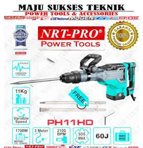 NRT-PRO PH11 HD Bor Bobok Jack Hammer Drill Beton Tembok Impact Demolition Mesin PH 11 HD PH11HD " KOREA TEKNOLOGI "