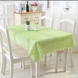 ☀️Life Core☀️ Table Cloth Waterproof Plastic Table Cover Oilproof Tablecloth alas meja Room Plaid Dustproof Table Clothes PVC Lapit Meja