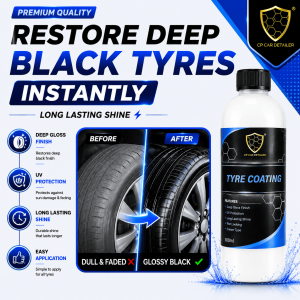 「CP CAR DETAILER」Tyre Coating 500ml Cream Type Wax Tayar Kilat Plastic Wax Deep Gloss Finish