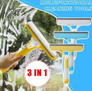 AIJA Alat Pembersih Kaca Jendela Glass Window Cleaning Rubber 3in1 - A3
