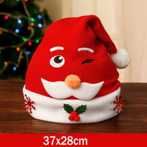 Merry Christmas Hat Navidad Cap Snowman Santa Claus Hats For Kids Children Adult Xmas Gift Cosplay Christmas Decoration