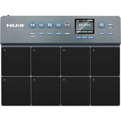NUX DP-2000 Digital Percussion Pad with 8 Velocity Sensitive Pads FX and Bluetooth Black nux dp2000