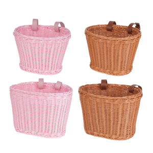 Xe đạp trẻ em giỏ phía trước trang trí trẻ em xe tay ga phía trước lưu trữ Panniers giỏ có thể tháo rời xe đạp phụ kiện