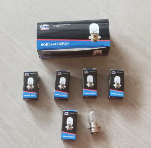 CRUN BOHLAM LAMPU DEPAN KAKI 1 UNIVESAL 12V 35W GRAND MIO BEAT VARIO JUPITER T19 ISI 1 PCS