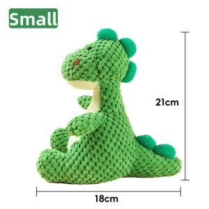 WAPKTY Sound-Making Dinosaur Sound-Making Pet Toy Bite-Resistant Squeaky Durable Dog Toy Teeth Relief Soft Stuffed Dog Plush Dinosaur Toy Small Breed Dog