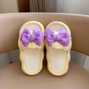 Ready Stock Leaves Ribbon Ladies Slippers Women Sandals Selipar Perempuan