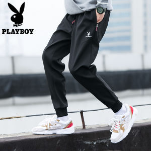 PLAYBOY Mens Sports Pants Casual Pants Jogging Pants Mens Overalls Korean Sweatpants