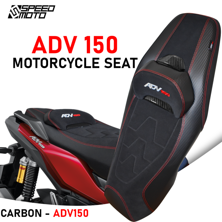HONDA ADV 150 CAMEL BACK SEAT ASSEMBLY WITH LOGO AND CARBON DESIGN