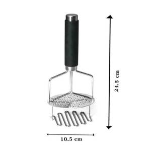 1 ชิ้น ที่บดมันฝรั่ง ที่บดมันฝรั่งแบบมือกด เครื่องบดมันแบบมือปั๊ม ที่บดมันสแตนเลส เครื่องบดอาหาร เครื่องบดผัก เครื่องมือครัวมัลติฟังก์ชั่น